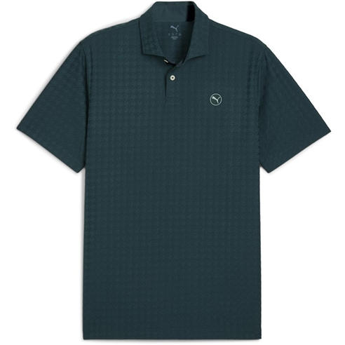 Puma - Men's Mattr Houndstooth Short Sleeve Performance Polo Shirt