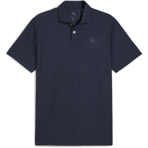 Puma - Men's Mattr Houndstooth Short Sleeve Performance Polo Shirt