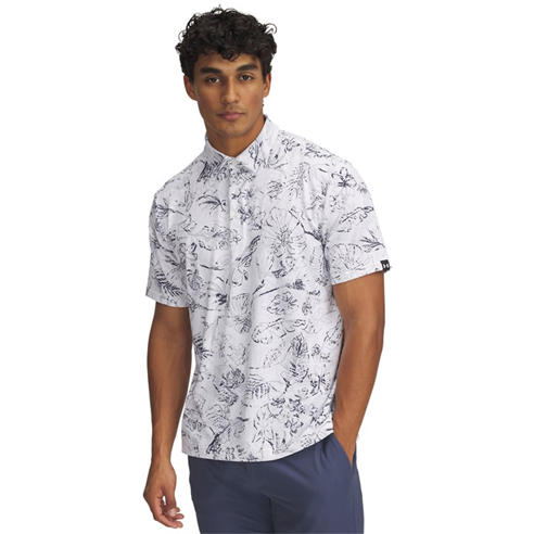 Under Armour - Men's Printed Short-Sleeve Performance Polo Shirt
