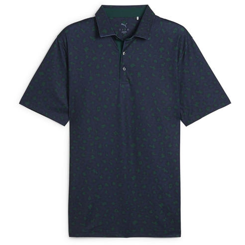 Puma - Men's Cloudspun Rosette Short Sleeve Performance Polo Shirt