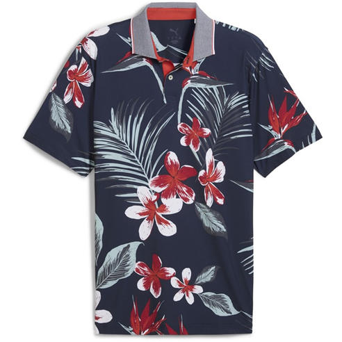 Puma - Men's Mattr Luau Short Sleeve Performance Polo Shirt