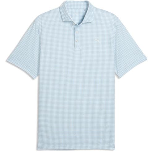 Puma - Men's Cloudspun Mono Check Short-Sleeve Polo Shirt