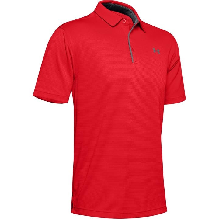 Under Armour Tech Polo Mens In Red