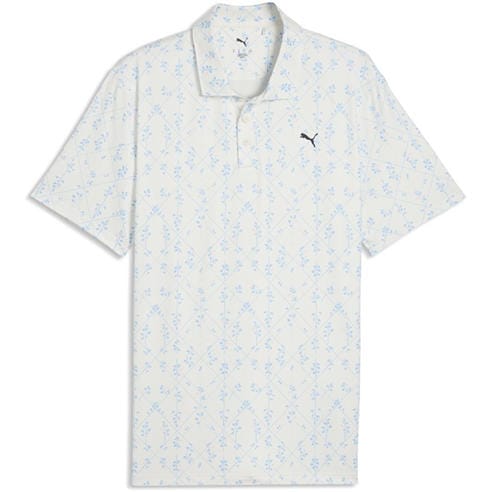 Puma - Men's Cloudspun Argyle Bloom Short Sleeve Polo Shirt