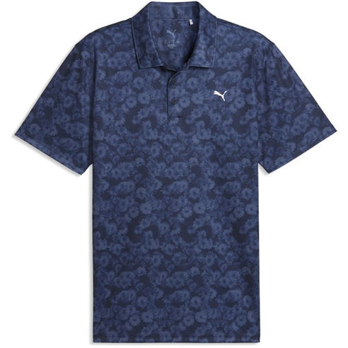 Puma - Men's Pure 2.0 Floral Short Sleeve Performance Polo Shirt
