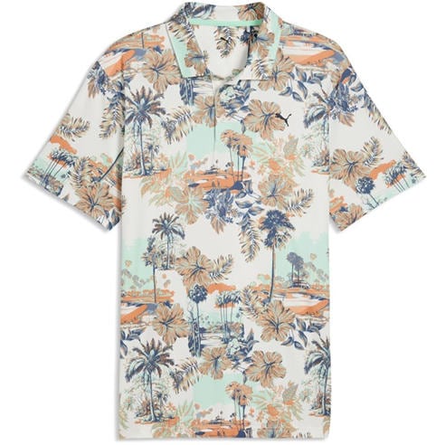 Puma - Men's Cloudspun Palm Short Sleeve Performance Polo Shirt