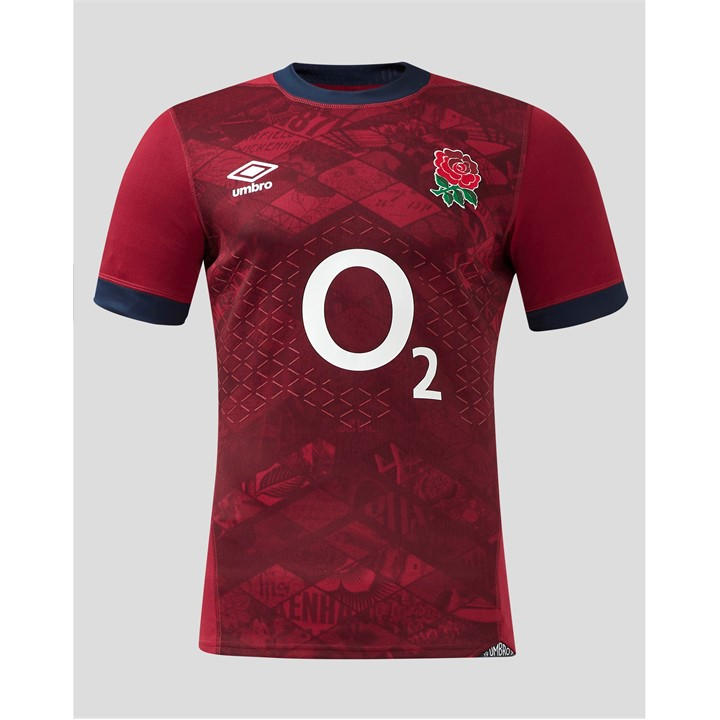 Umbro England Rugby Alternate Pro Shirt 2024 2025 Adults In Red