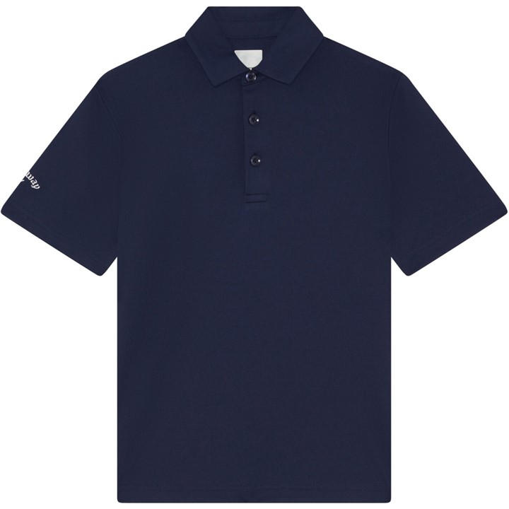 Callaway Unisex Kids Blue Solid Polo Size 7