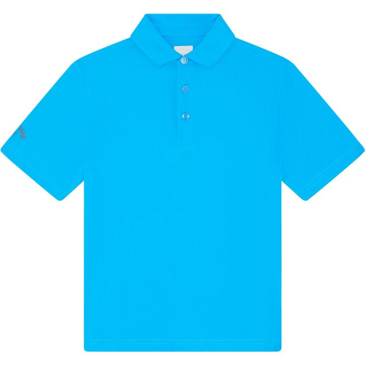 Callaway Unisex Kids Blue Solid Polo Size 7