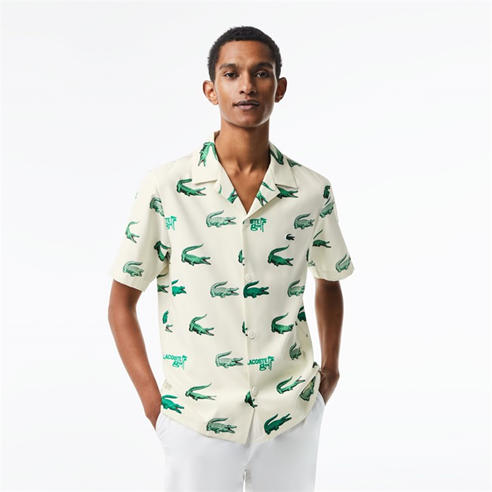 Lacoste - Men's All Over Print Short-Sleeve Performance Polo Shirt