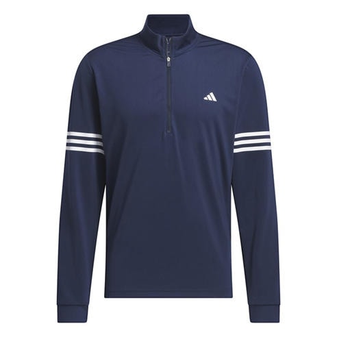 adidas - 3 Stripe Zip Top Mens