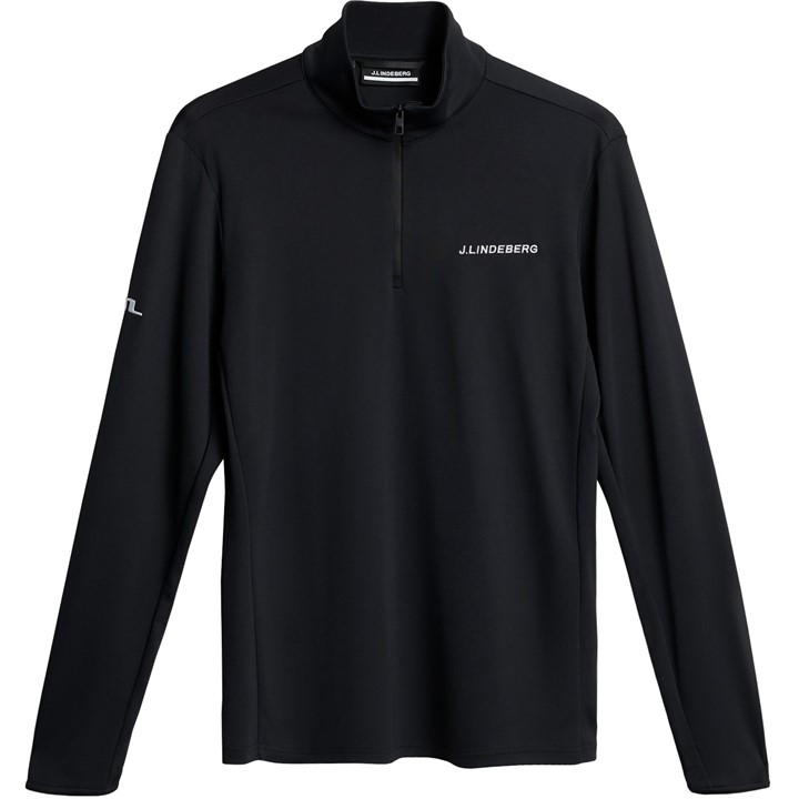 Black - J Lindeberg Golf - Emmanuel Half Zip Pullover Mens