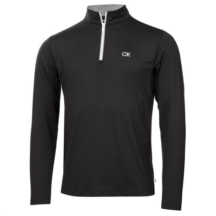 Calvin Klein Golf Men's Black Golf Albany Half Zip Pullover Large
