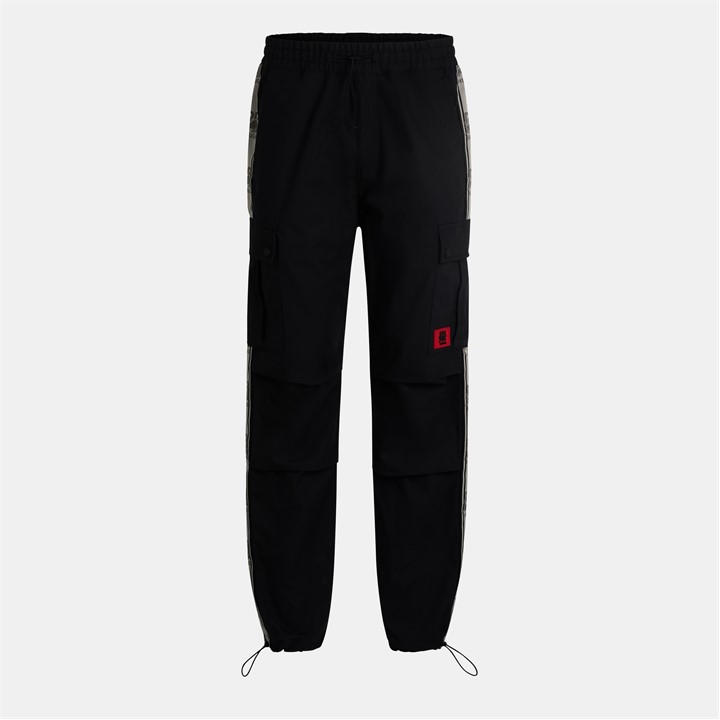 HUGO X RB BRANDED TAPE CARGO TROUSERS