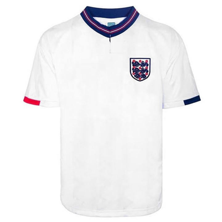 Score Draw Men's White England Home Shirt 1989 Adults 2XL