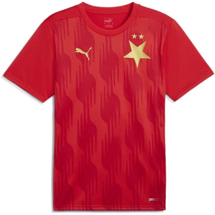 Puma Slavia Prague Pre Match Shirt 2024 2025 Adults In Red