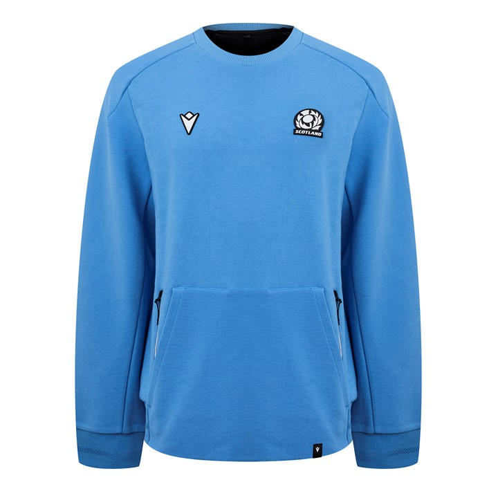 Macron Scotland Rugby Union Training Sweatshirt 2024 Adults