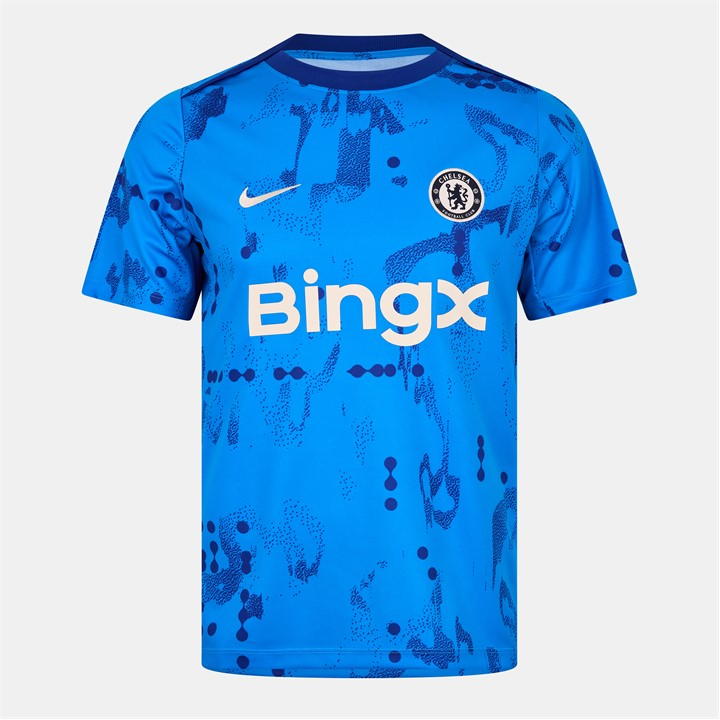 Nike Chelsea Home Pre Match Shirt 2024 2025 Adults In Blue