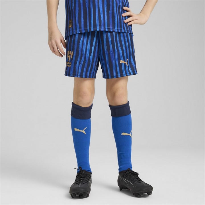 Blue/Navy - Puma - x KidsSuper Al Hilal Home Shorts 2025 2026 Juniors
