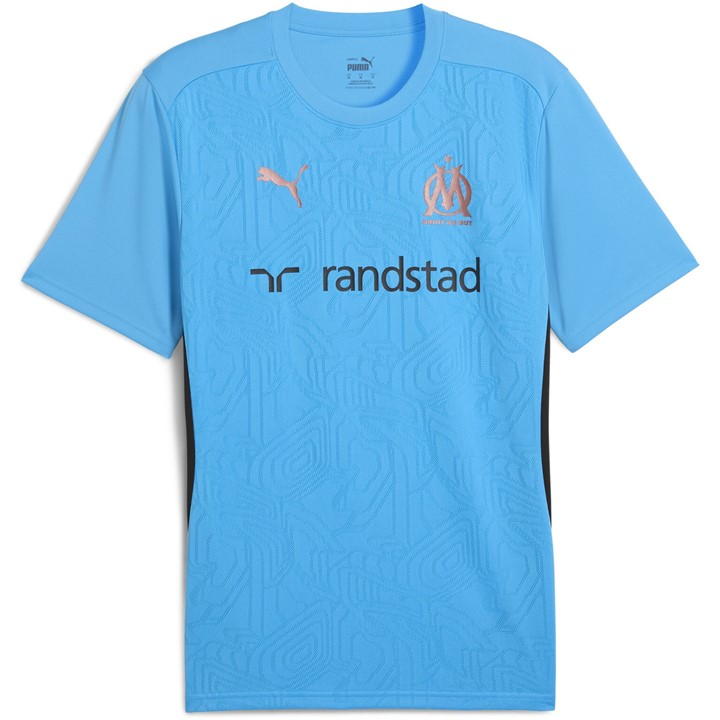 Puma Olympique De Marseille Training Shirt Adults In Blue