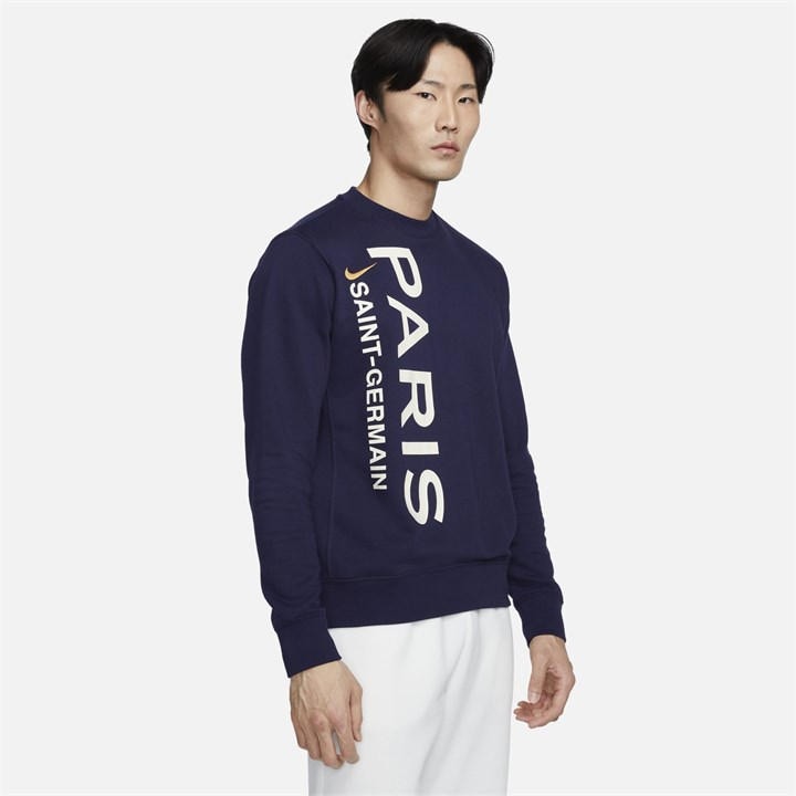 NIKE PARIS SAINT-GERMAIN CREW-NECK FRENCH TERRY SWEATSHIRT ADULTS
