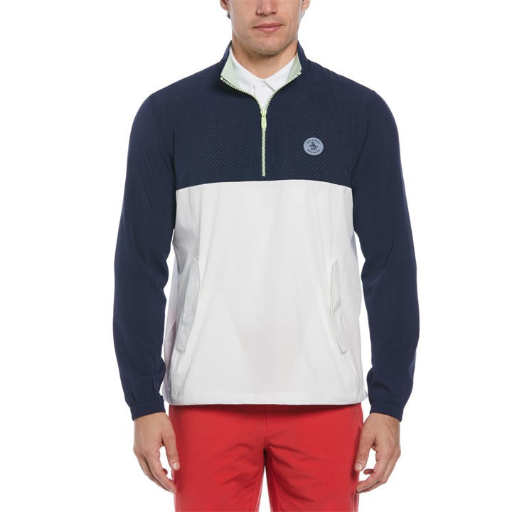 ORIGINAL PENGUIN GOLF QUARTER ZIP LGHTW