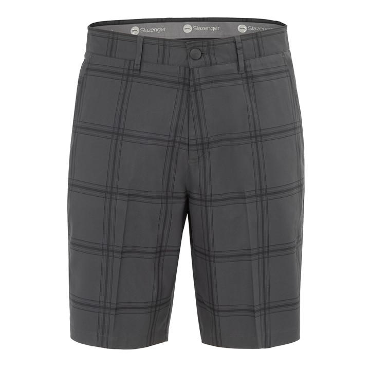 Slazenger Men's Grey Check Golf Shorts