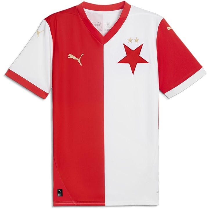 Puma Slavia Prague Home Shirt 2024 2025 Adults In Red