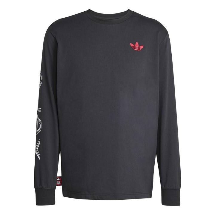 ADIDAS ORIGINALS AJAX AMSTERDAM GRAPHIC LONG SLEEVE T-SHIRT ADULT