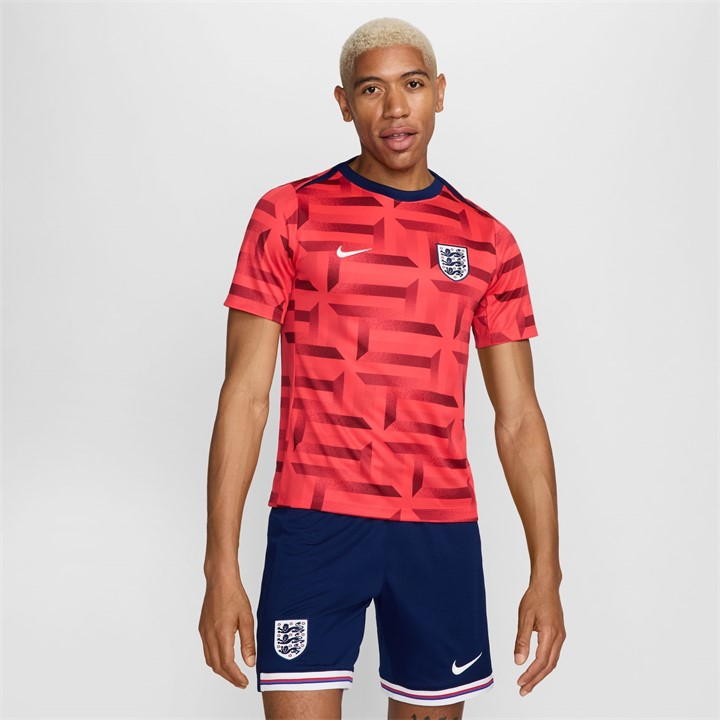 Nike England Academy Pro Pre Match Shirt 2024 Adults In Blue