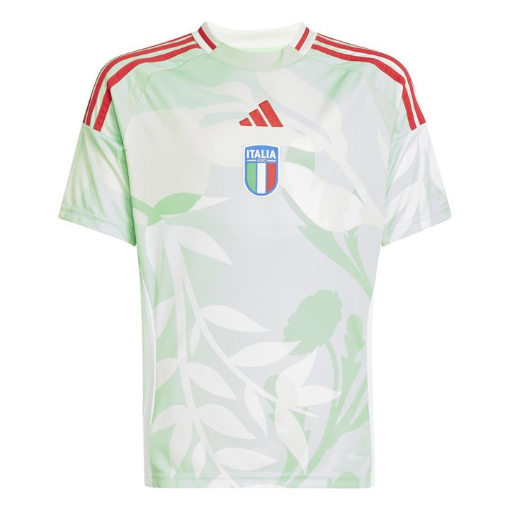 Adidas Boys Green Italy Away Shirt 2025 Juniors Size 11