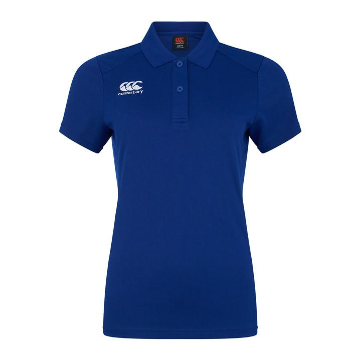 Canterbury Women's Blue Club Dry Polo Top Size 6