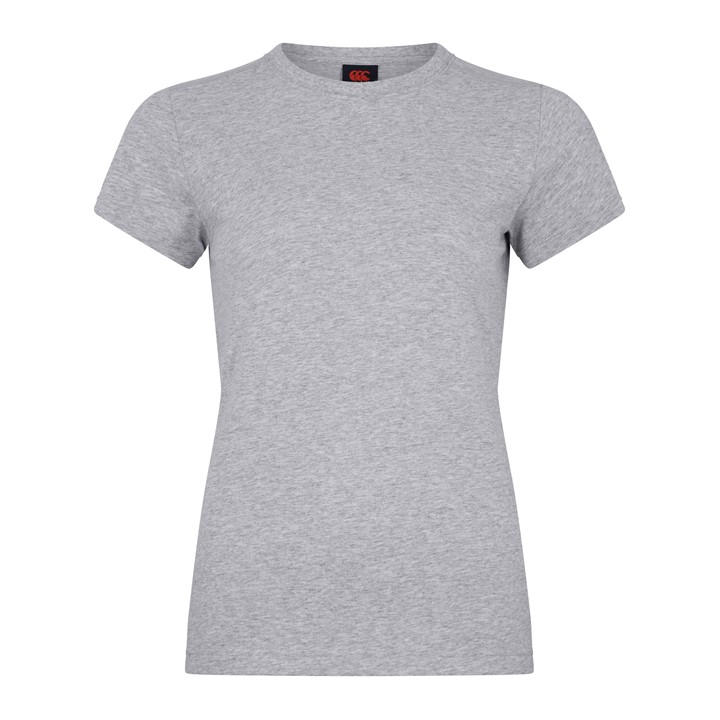 Canterbury Women's Grey Club Plain T-Shirt Size 6