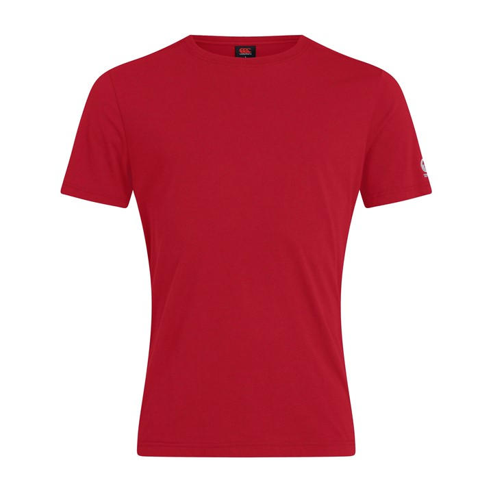 Canterbury Women's Red Club Plain T-Shirt Size 18