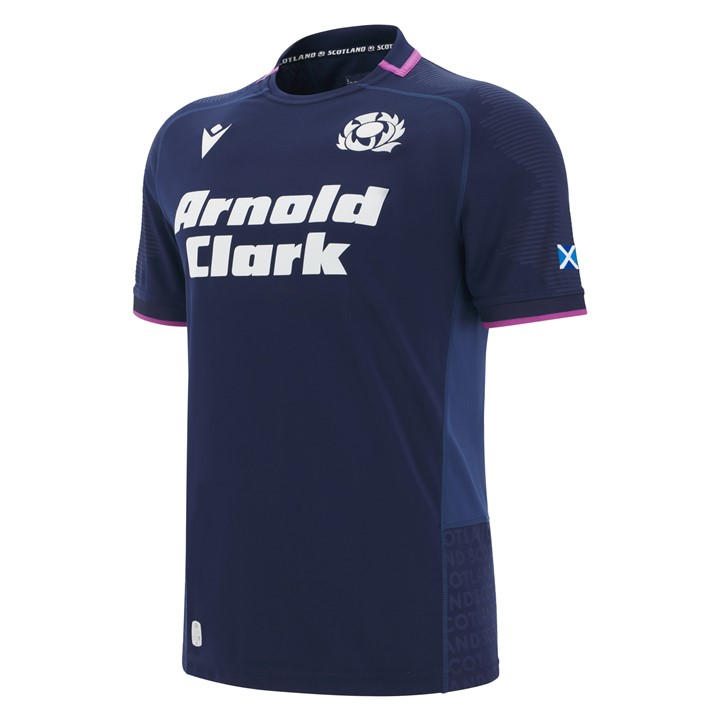 Macron Scotland Rugby Home Shirt 2025 Adults In Blue