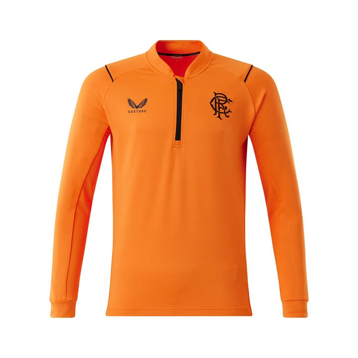 Castore Men's Orange Rangers Quarter Zip Top Large