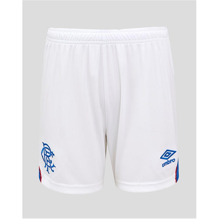 Umbro Men's White Rangers Home Shorts 2025 2026 Adults Small