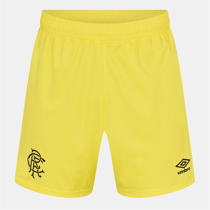 Umbro Rangers Goalkeeper Shorts 2025 2026 Adults In Yellow