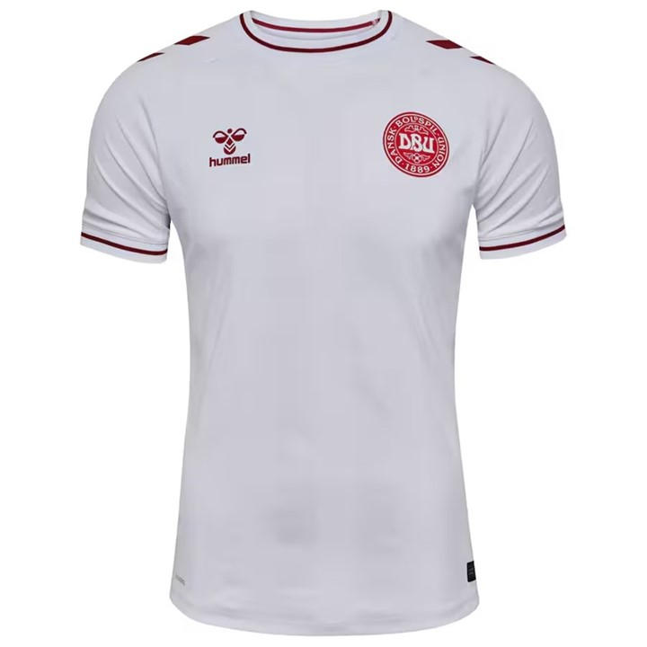 Hummel Men's White Denmark Away Shirt 2025 Adults Small