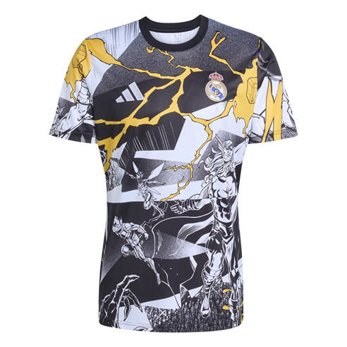 adidas - Mens Real Madrid x Marvel Short Sleeve T-Shirt 2025 2026
