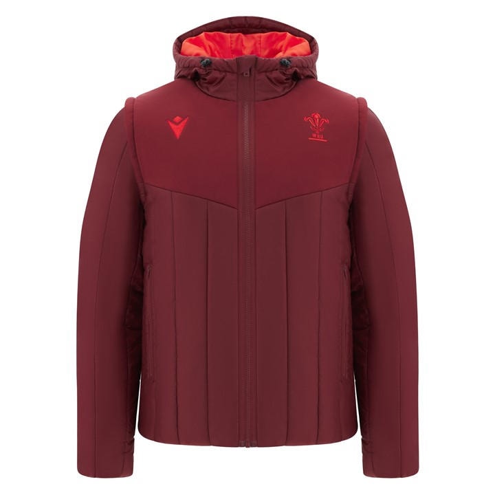 Macron Wales Bomber Jacket 2025 Adults In Red