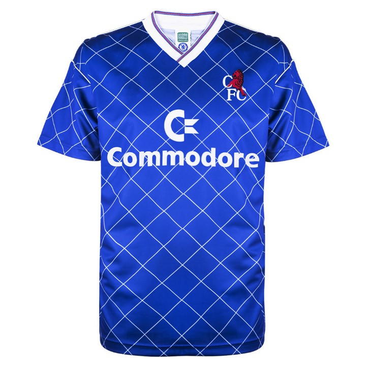 Blue - Score Draw - Chelsea Football Club 1988 Retro Shirt Adults
