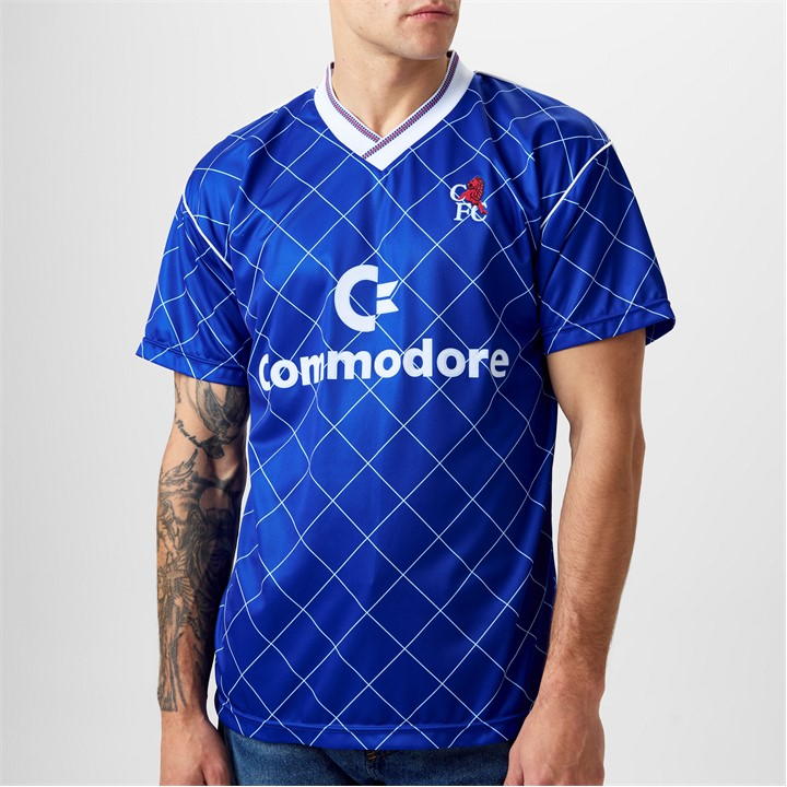 Blue - Score Draw - Chelsea Football Club 1988 Retro Shirt Adults