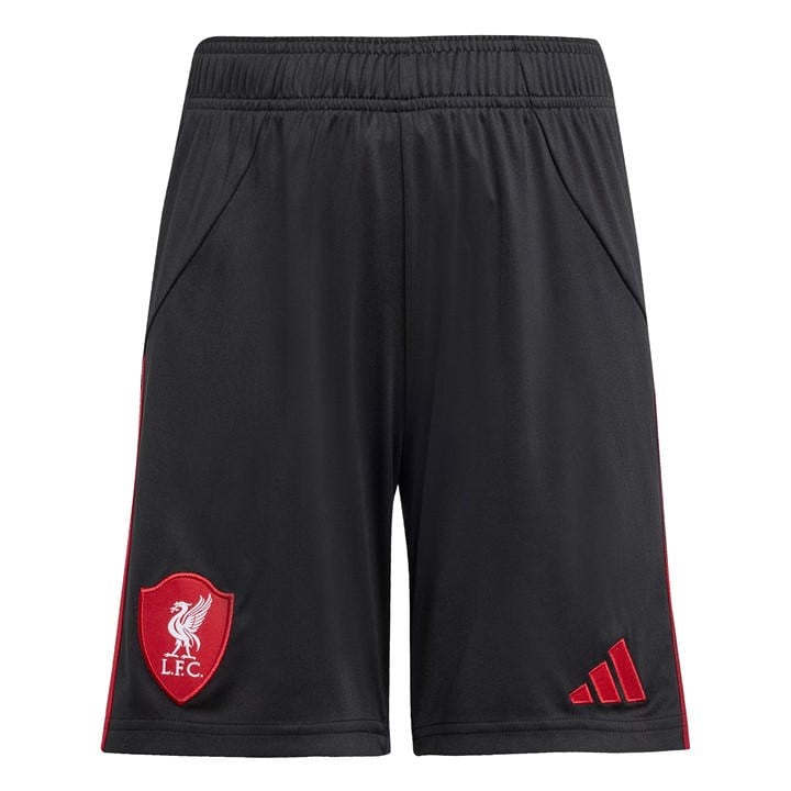 Adidas Boys Black Liverpool Away Shorts 2025 2026 Juniors Size 11