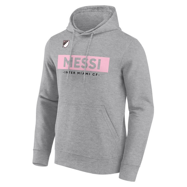 Mls Men's Grey Messi Inter Miami Hoodie Medium