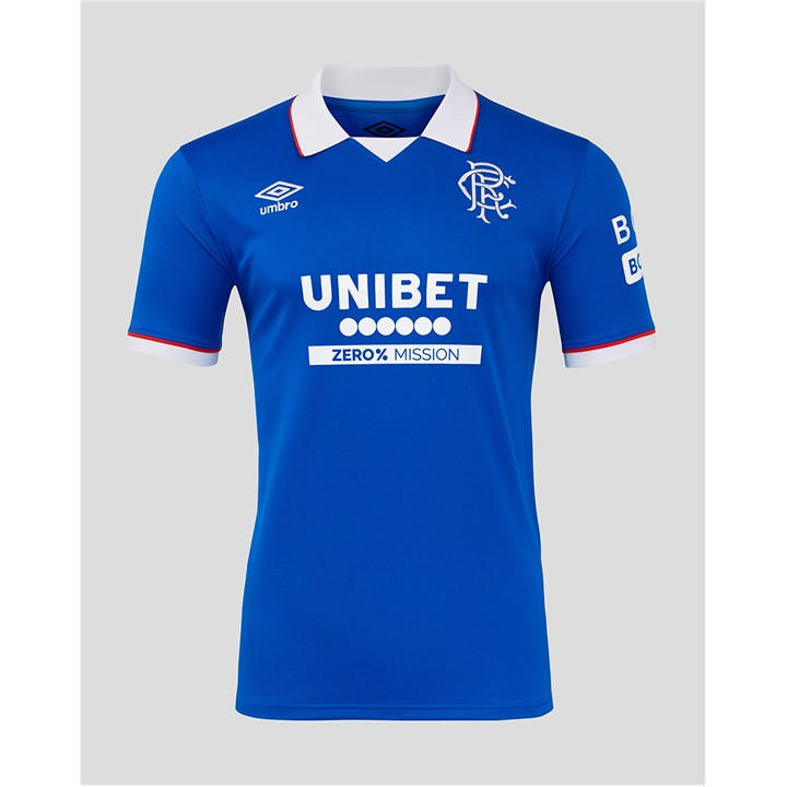 Umbro Men's Blue Rangers Home Football Shirt 2025 2026 Adults Small