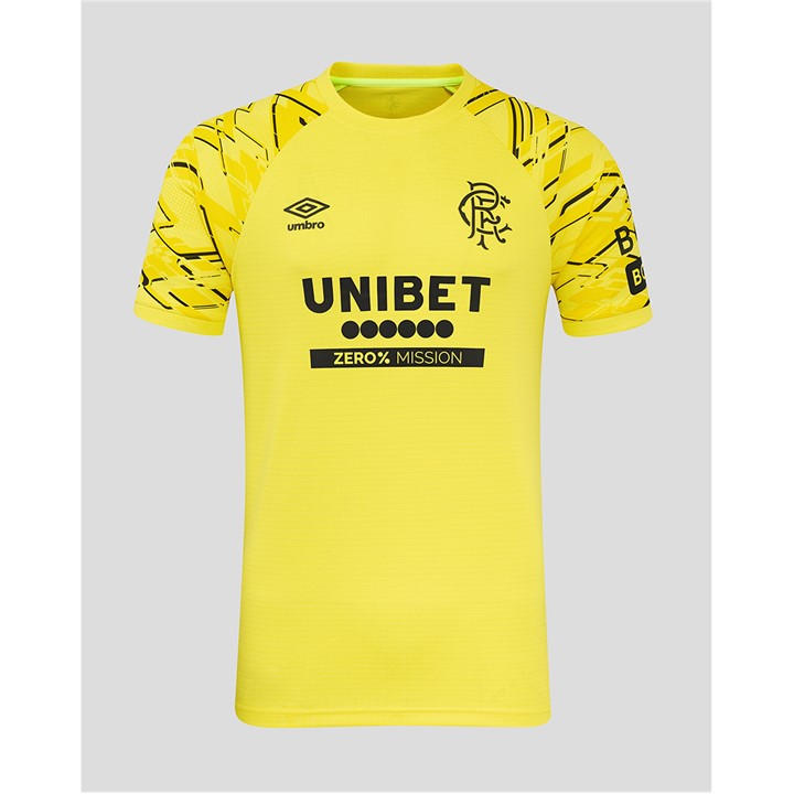 Umbro Rangers Goalkeepers Shirt 2025 2026 Mens In Yellow