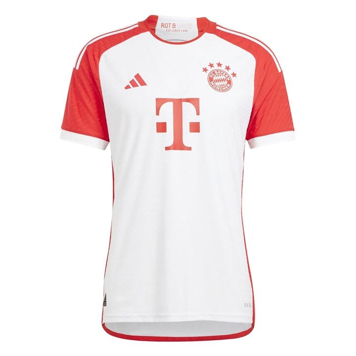 Adidas Men's White Bayern Munich Authentic Home Shirt 2023 2024 Adults Small