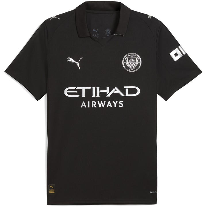 Puma Men's Black Manchester City Away Kit 2025 2026 Adults Small