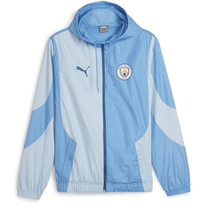 Puma Manchester City Pre-match Woven Jacket Adults In Blue
